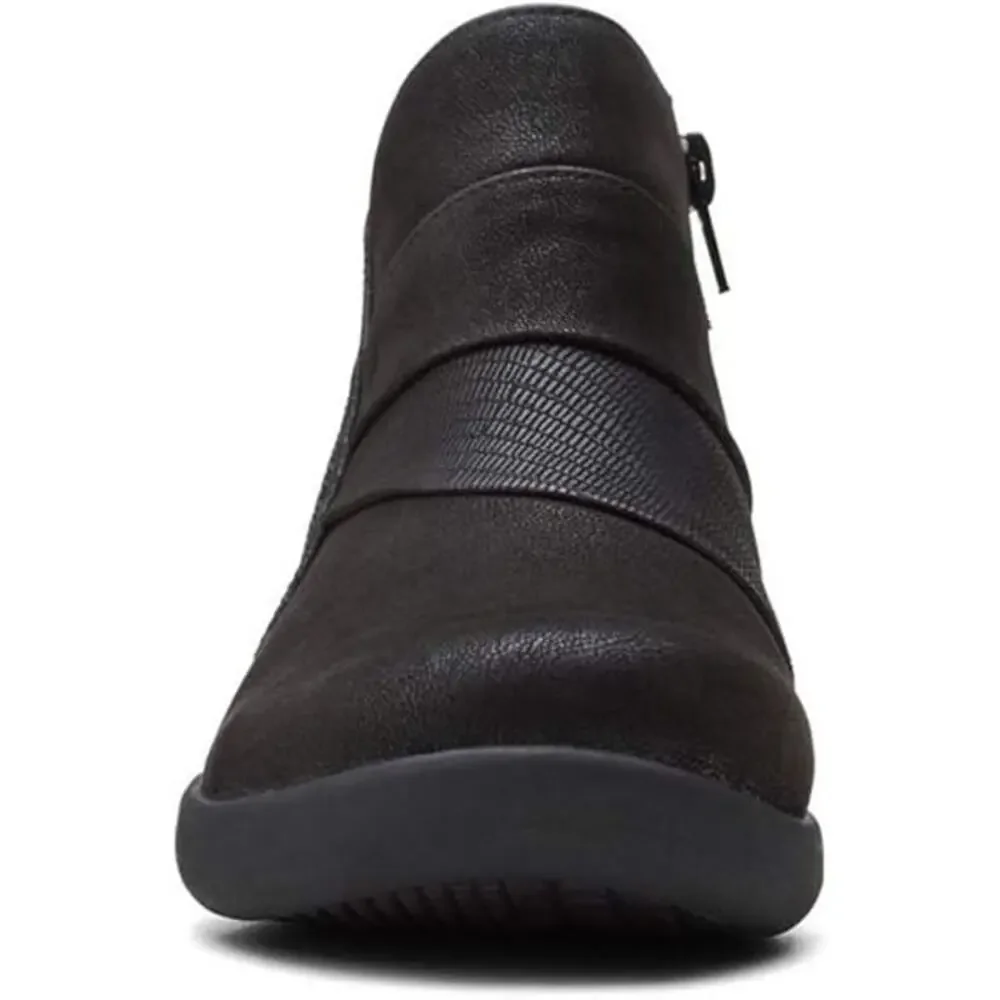 NEW! Clarks Womens Sillian‎ 2.0 Rise - Black Synthetic 6.5M